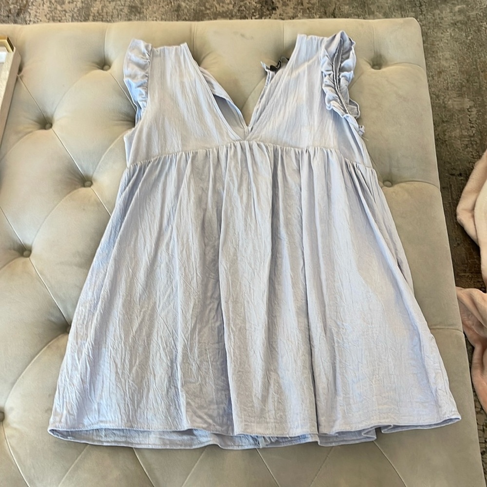blue romper from fabrik with pockets!